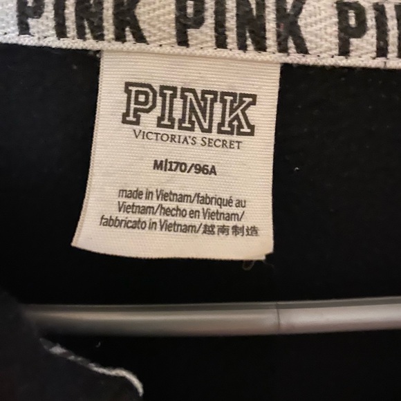 Pink Victoria Secret Black and Gray Hoodie and leggings Set - Picture 6 of 6